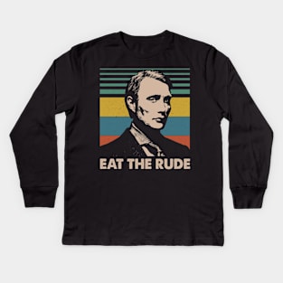 The Silence3 The Silence of the Lambs Eat The Rude Kids Long Sleeve T-Shirt